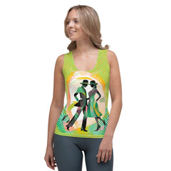 Playful Feminine Movement Fashion Sublimation Cut & Sew Tank Top - Beyond T-shirts