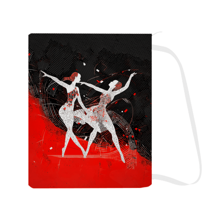 Durable laundry bag designed for dancers with vibrant dance-themed design