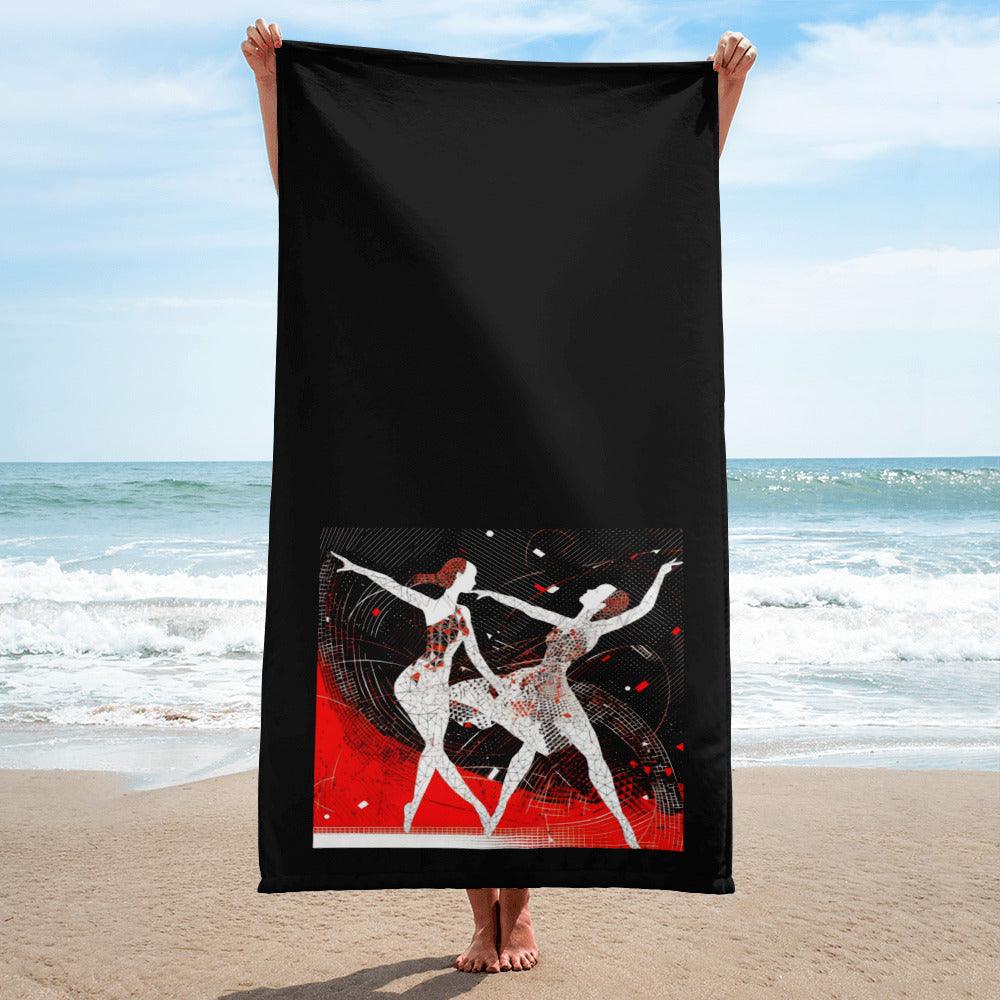 Colorful and stylish dance towel for women