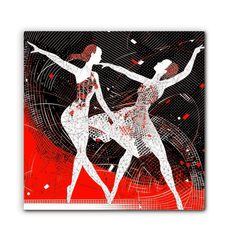 Playful Women s Dance Fashion Wrapped Canvas - Beyond T-shirts