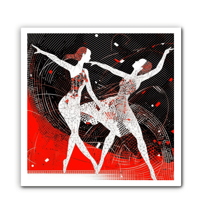 Playful Women s Dance Fashion Wrapped Canvas - Beyond T-shirts