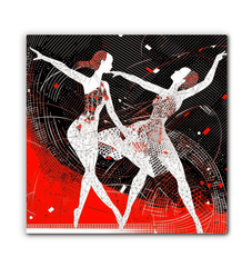 Playful Women s Dance Fashion Wrapped Canvas - Beyond T-shirts