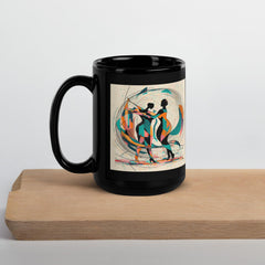 Close-up of Poetic Balletic Fashion Mug handle and gloss