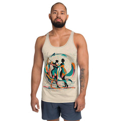 Elegant Poetic Balletic Men's Tank Top front view