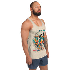 Men's Fashion Tank Top - Poetic Balletic style side view