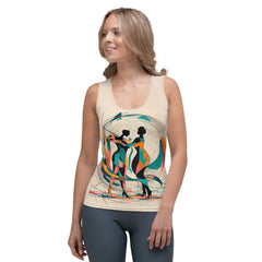 Fashion-Forward Poetic Balletic Sublimation Cut & Sew Tank Top