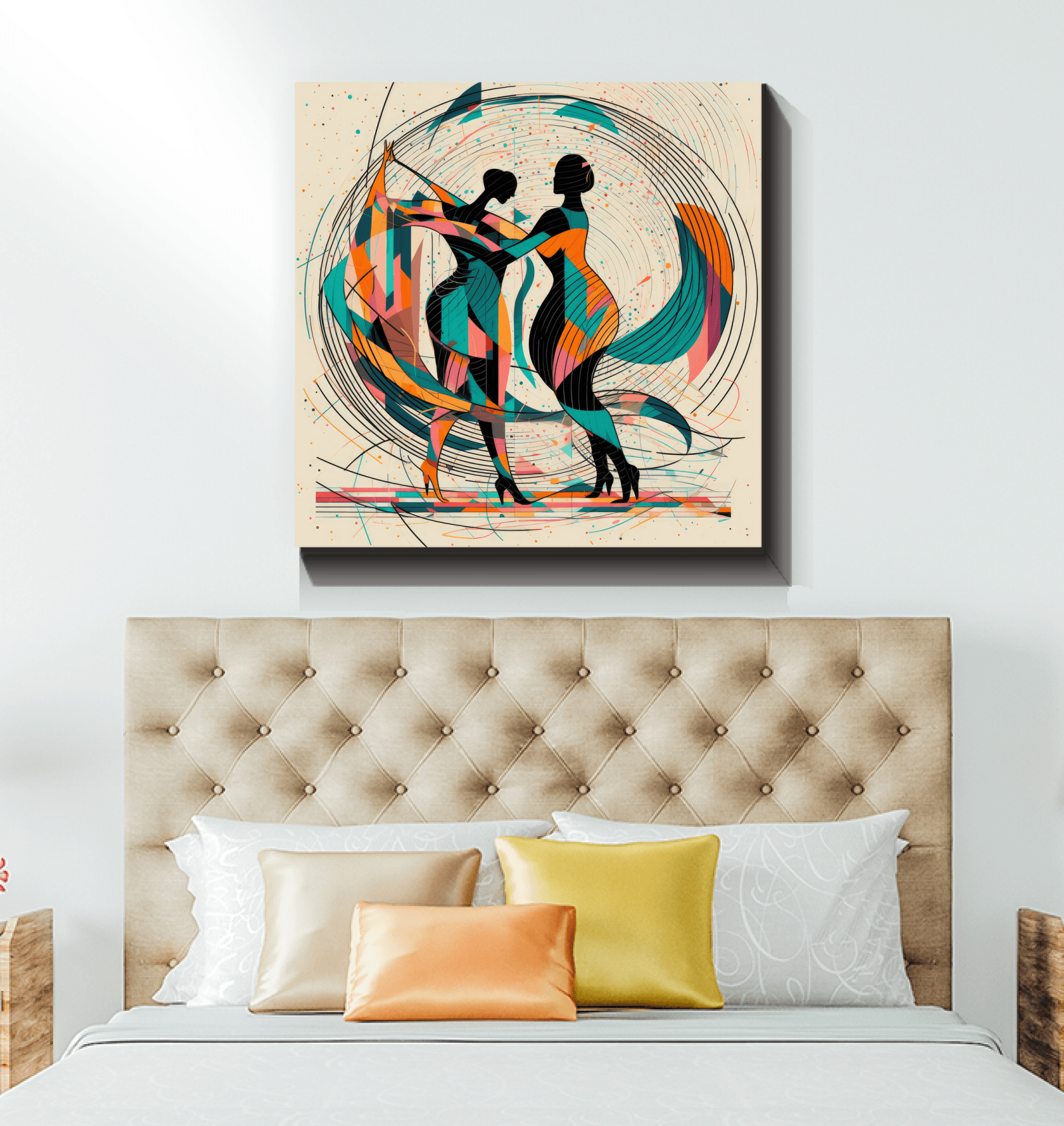 Elegant Poetic Balletic Fashion Canvas Art