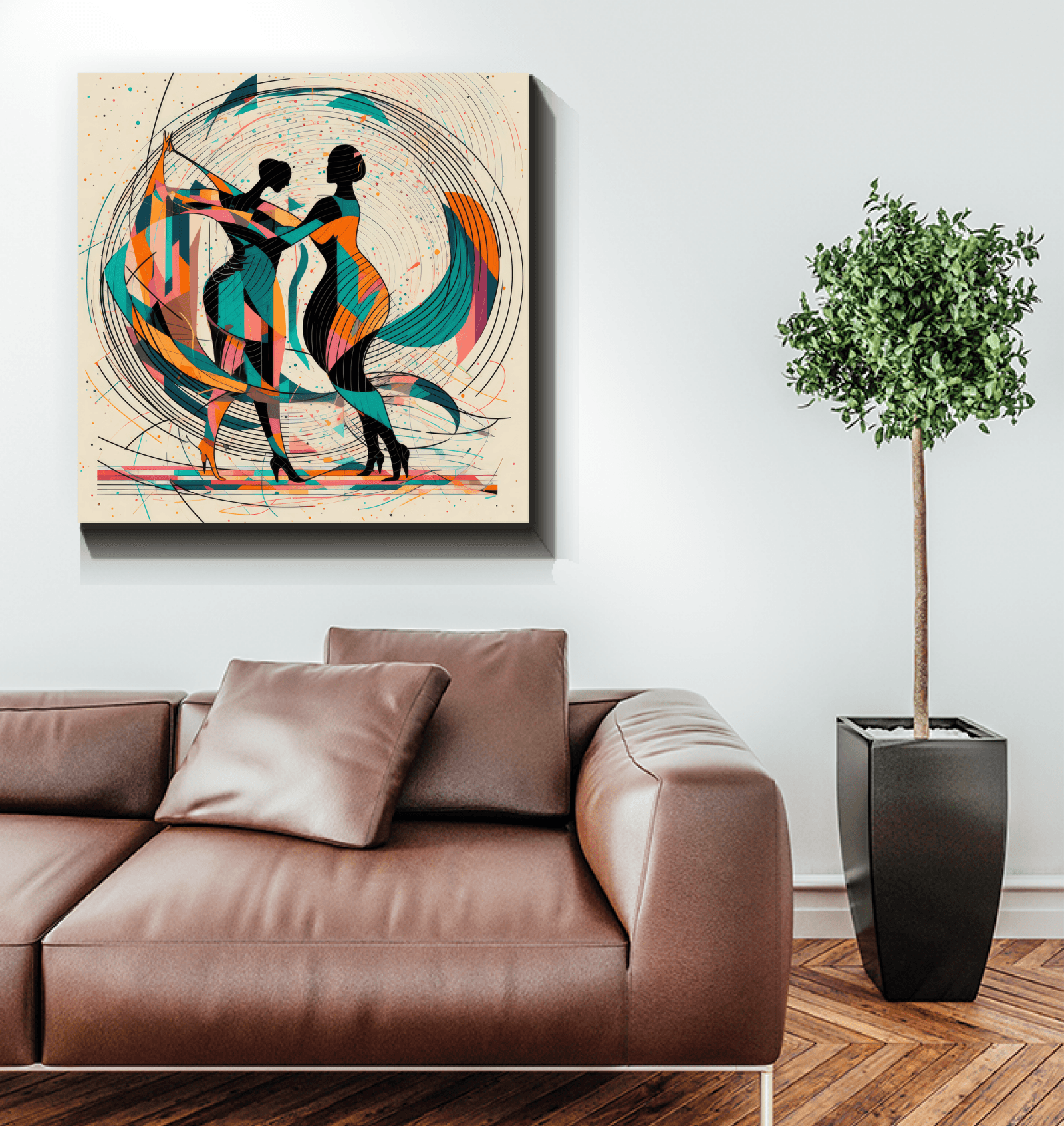 Poetic Balletic Fashion Statement Wrapped Canvas