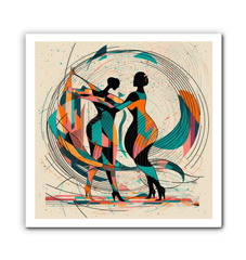 Wrapped Canvas Featuring Poetic Balletic Fashion Design