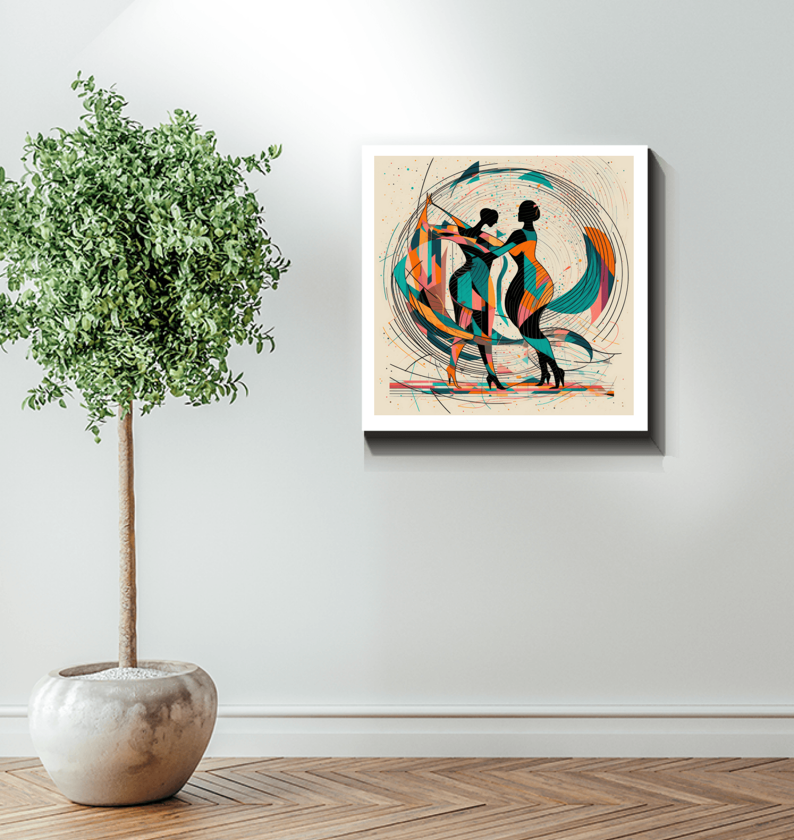 Unique Poetic and Balletic Fashion Canvas Print