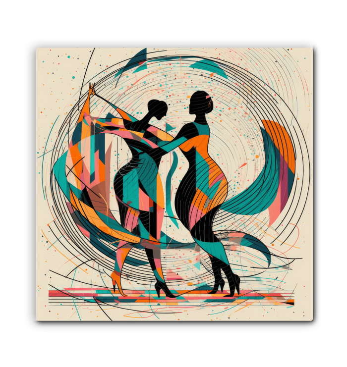 Contemporary Poetic Balletic Fashion Canvas Wall Art