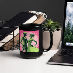 Elegant mug featuring women's dance expression design.