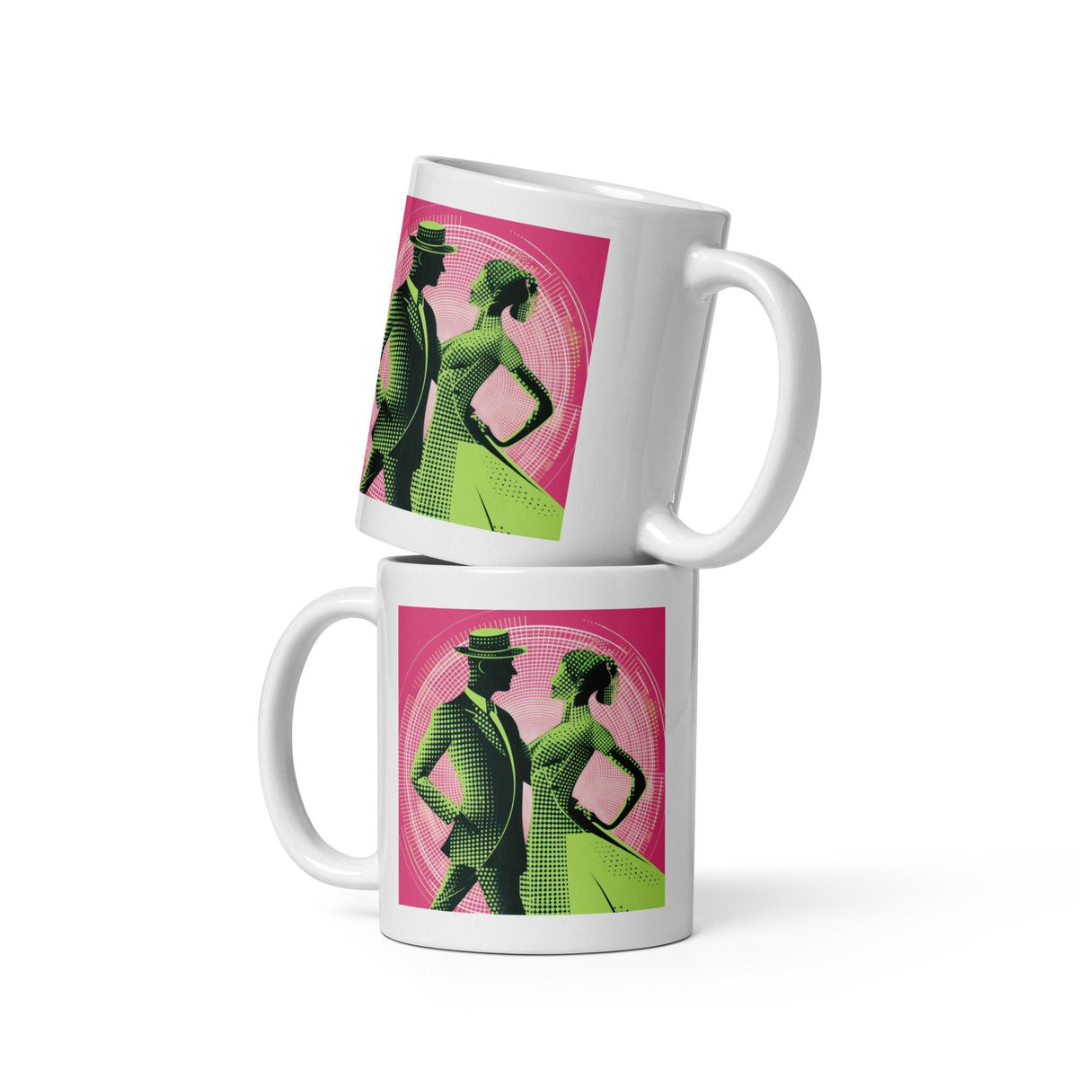 Poetic Women's Dance Expression white coffee mug.