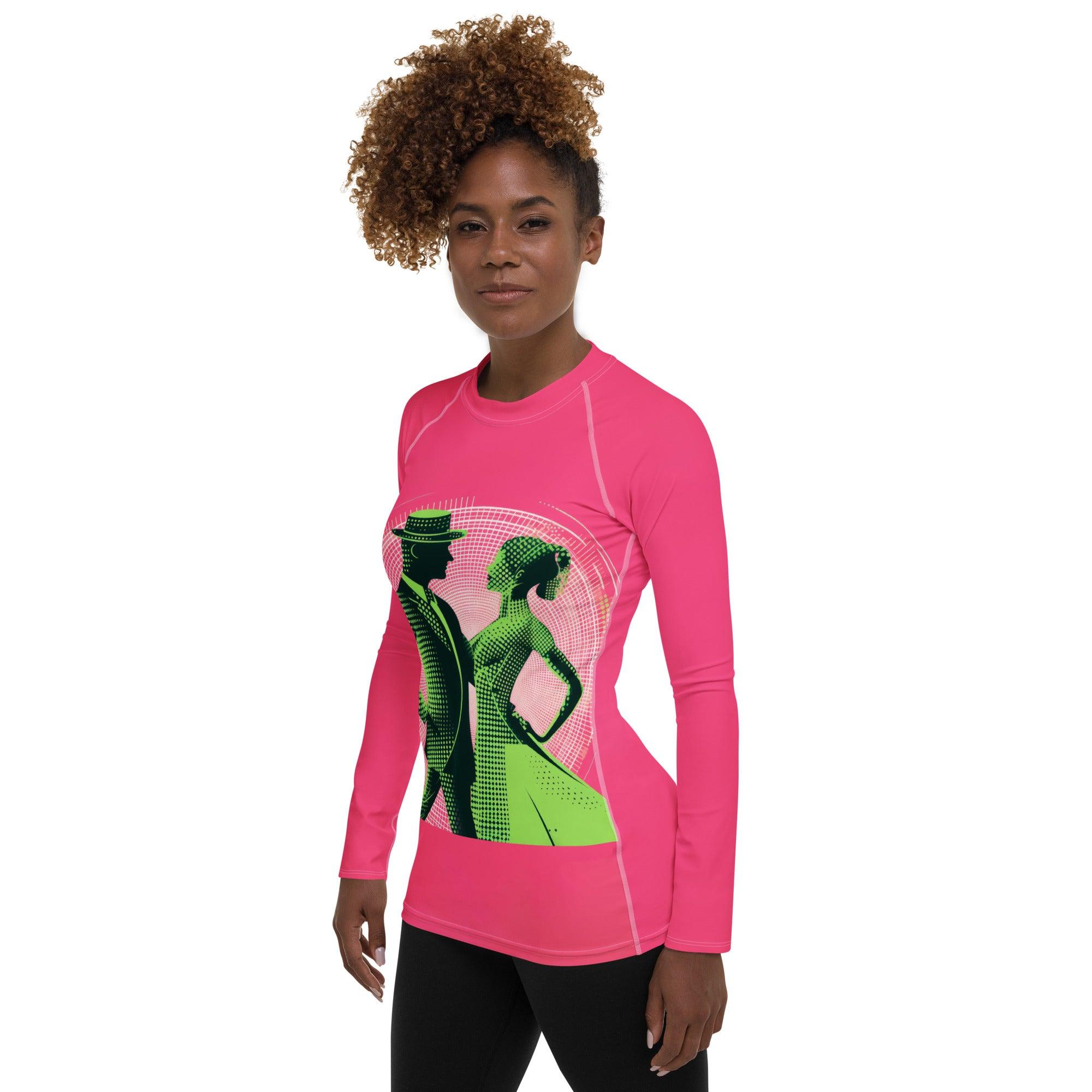 Poetic Women's Dance Expression Women's Rash Guard - Beyond T-shirts