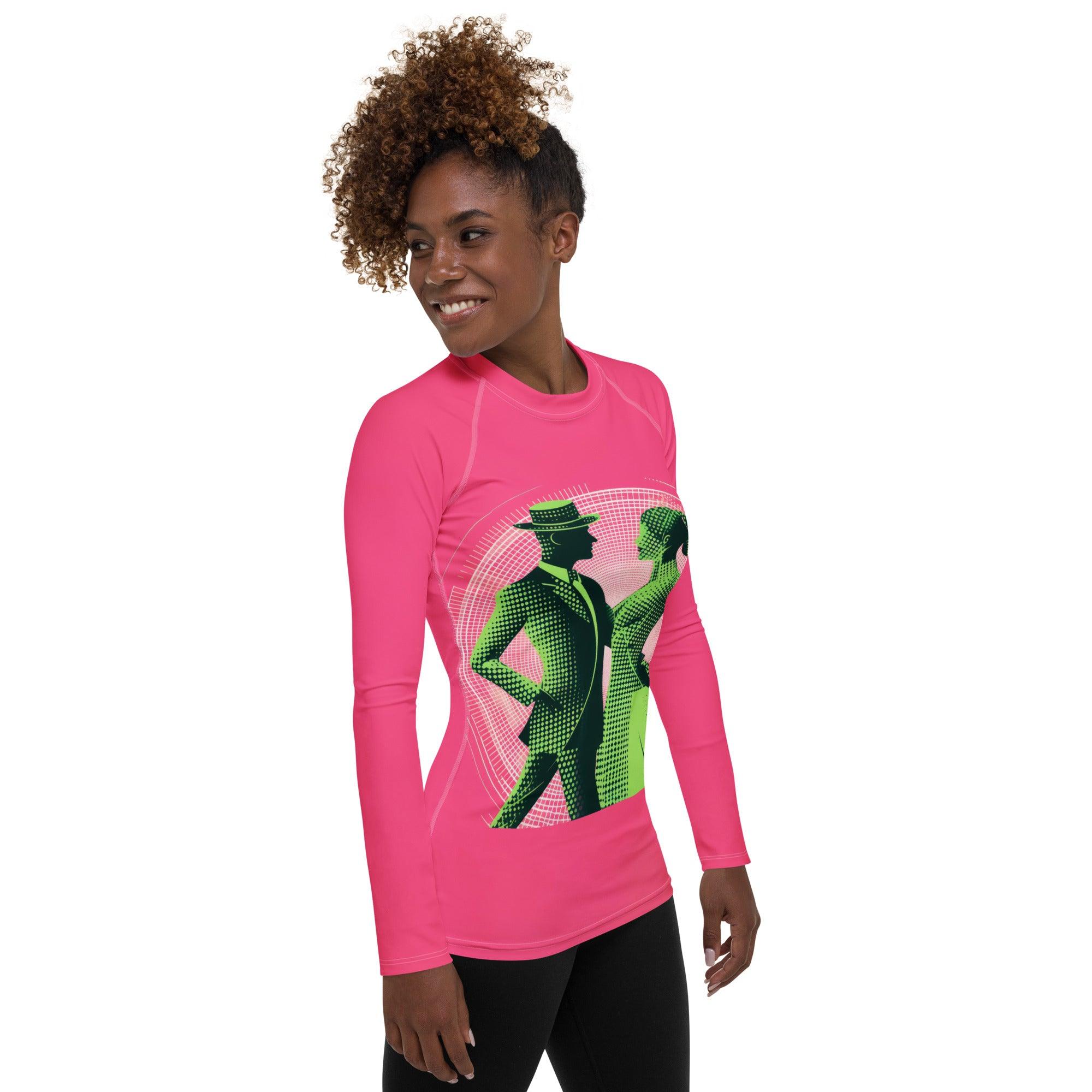 Poetic Women's Dance Expression Women's Rash Guard - Beyond T-shirts