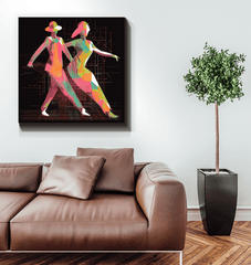 Unique mens balletic fashion wrapped canvas for art lovers