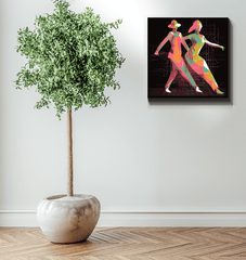 Poised Balletic Fashion canvas art for elegant home decor