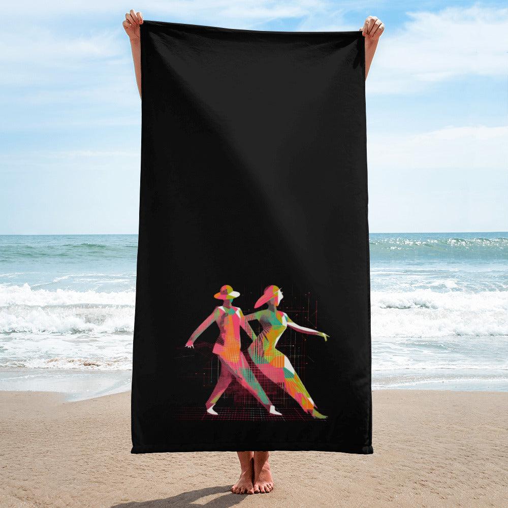 Luxurious and absorbent Poised Balletic Fashion Towel, ideal for dance enthusiasts and fashion-forward individuals.