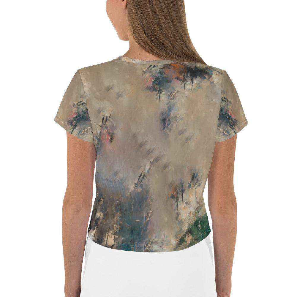 Pop Artistry All-Over Print Crop Tee - Beyond T-shirts