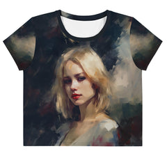 Pop Icons All-Over Print Crop Tee - Beyond T-shirts