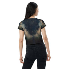 Pop Icons All-Over Print Crop Tee - Beyond T-shirts