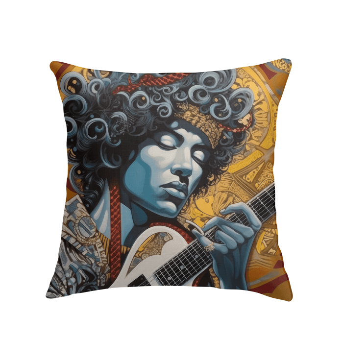 Pop Music Evolves With Instruments Indoor Pillow - Beyond T-shirts
