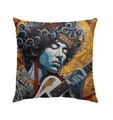 Pop Music Evolves With Instruments Outdoor Pillow - Beyond T-shirts