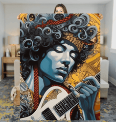 Pop Music Evolves With Instruments Sherpa Blanket - Beyond T-shirts