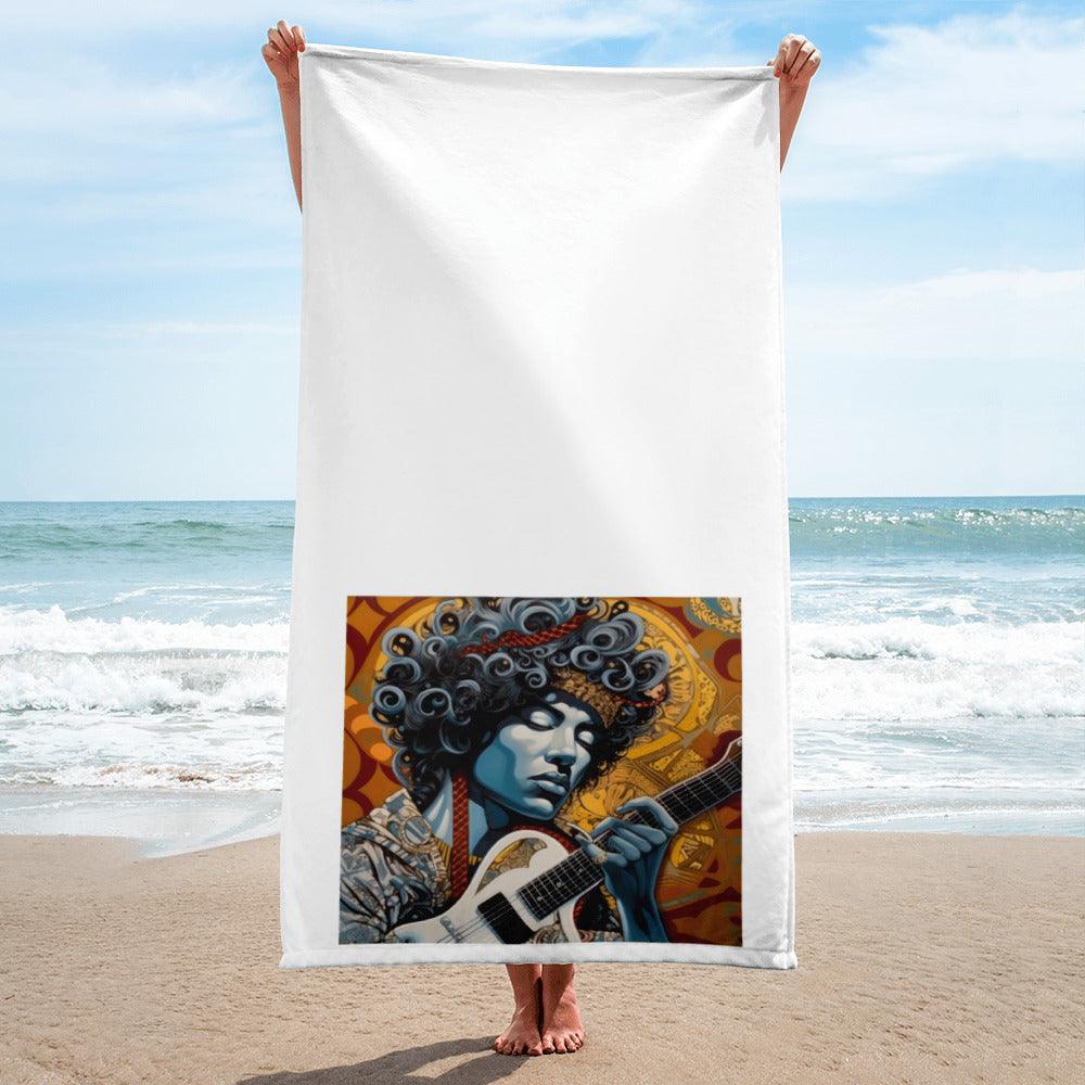 Pop Music Evolves With Instruments Towel - Beyond T-shirts