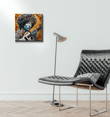 Modern Pop Music Instruments Art on Canvas.