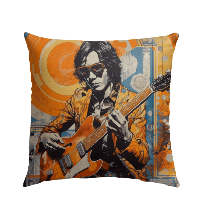 Pop Music Has Diverse Instruments Outdoor Pillow - Beyond T-shirts