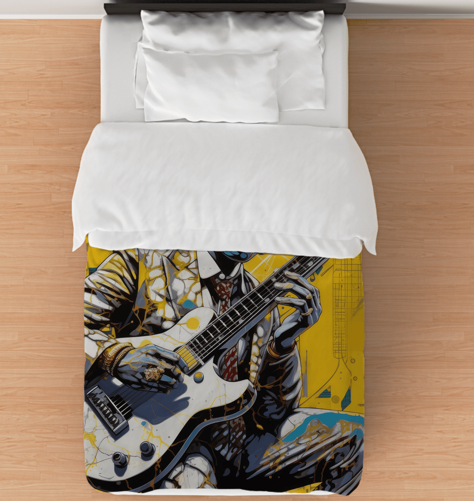 Pop Music Innovates With Instruments Comforter - Twin - Beyond T-shirts