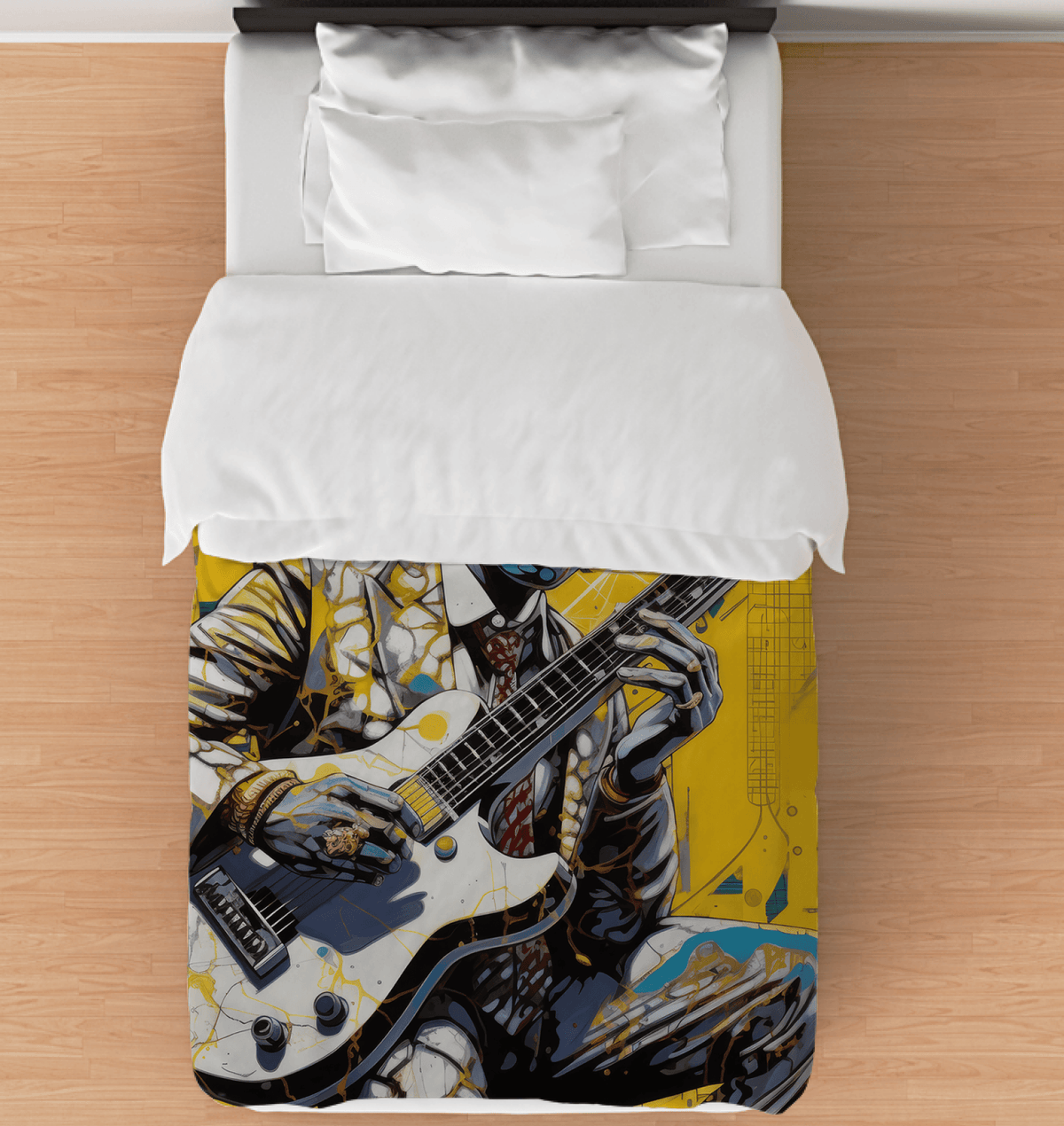 Pop Music Innovates With Instruments Comforter - Twin - Beyond T-shirts