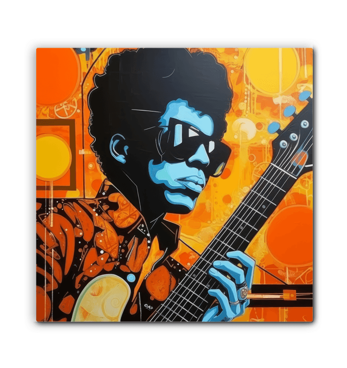 Musical Inspiration Pop Art on Wrapped Canvas.