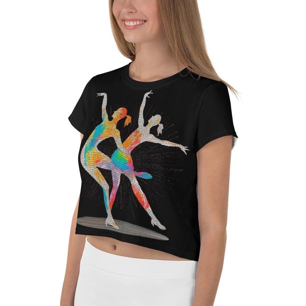 Powerful Feminine Movement Style All-Over Print Crop Tee - Beyond T-shirts