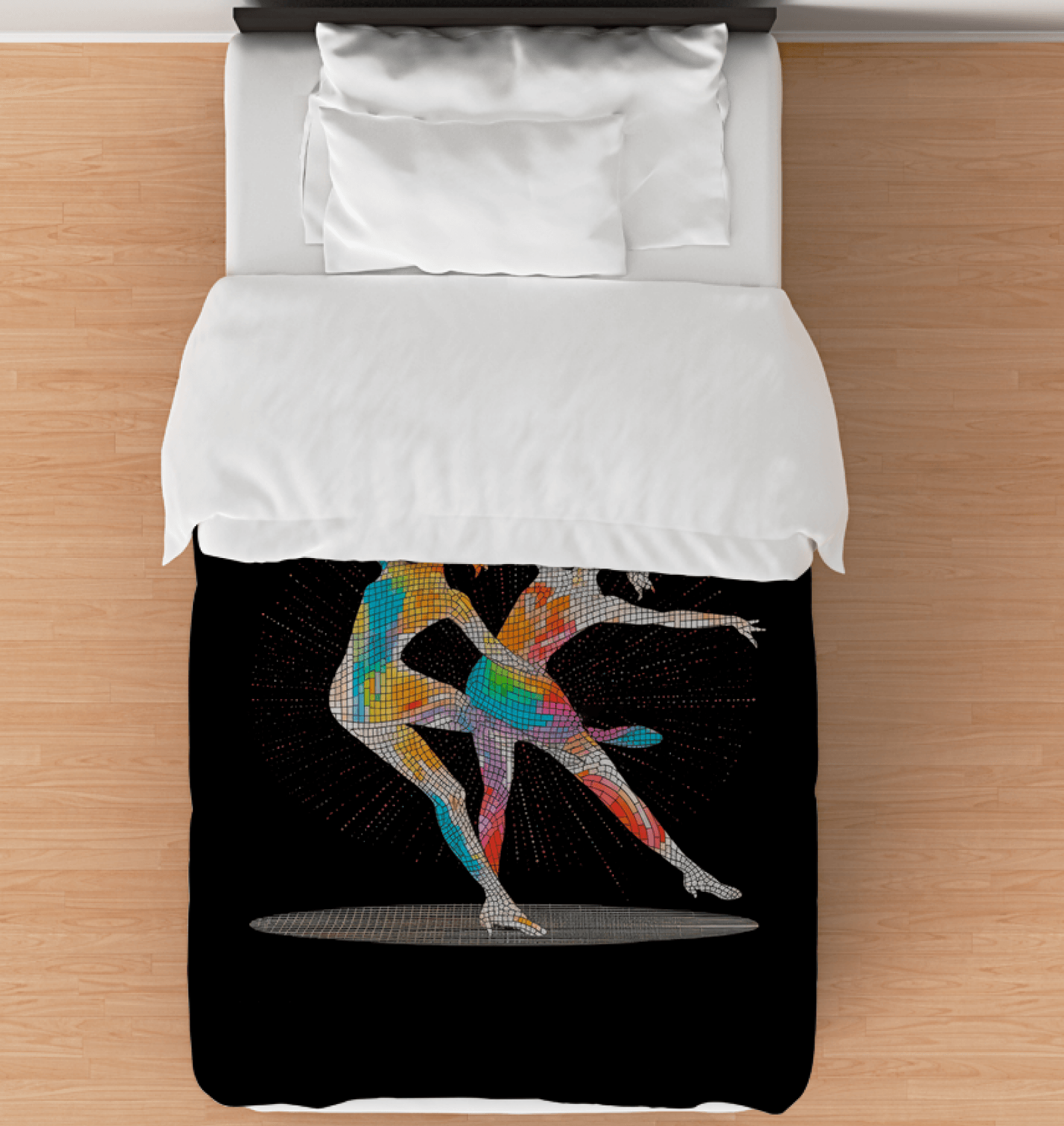 Soft and cozy twin-sized comforter featuring powerful feminine artwork, perfect for modern decor