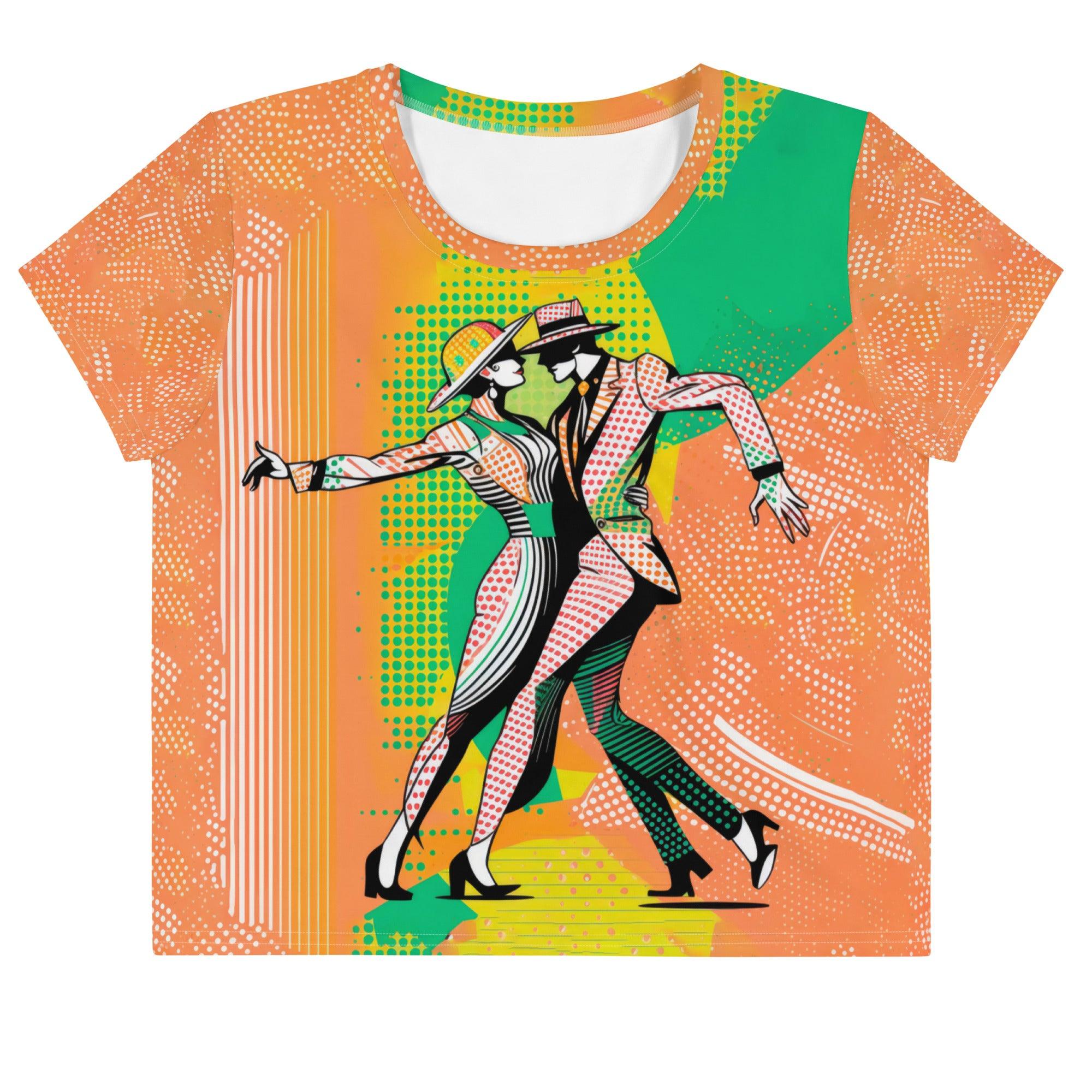 Powerful Women's Dance Moves All-Over Print Crop Tee - Beyond T-shirts