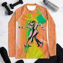 Powerful Women's Dance Moves Women's Rash Guard - Beyond T-shirts