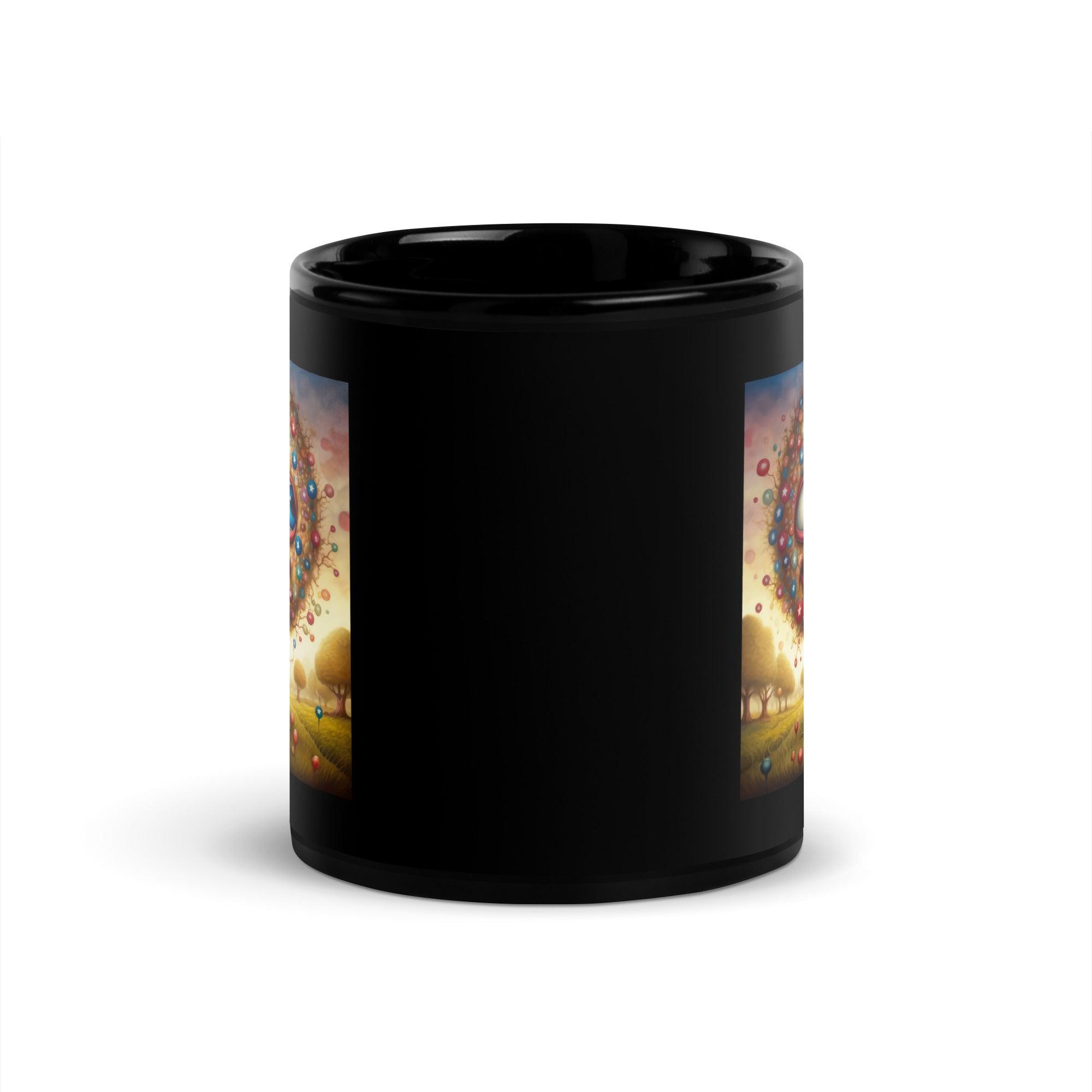 Prideful Brushstrokes Black Glossy Mug - Beyond T-shirts