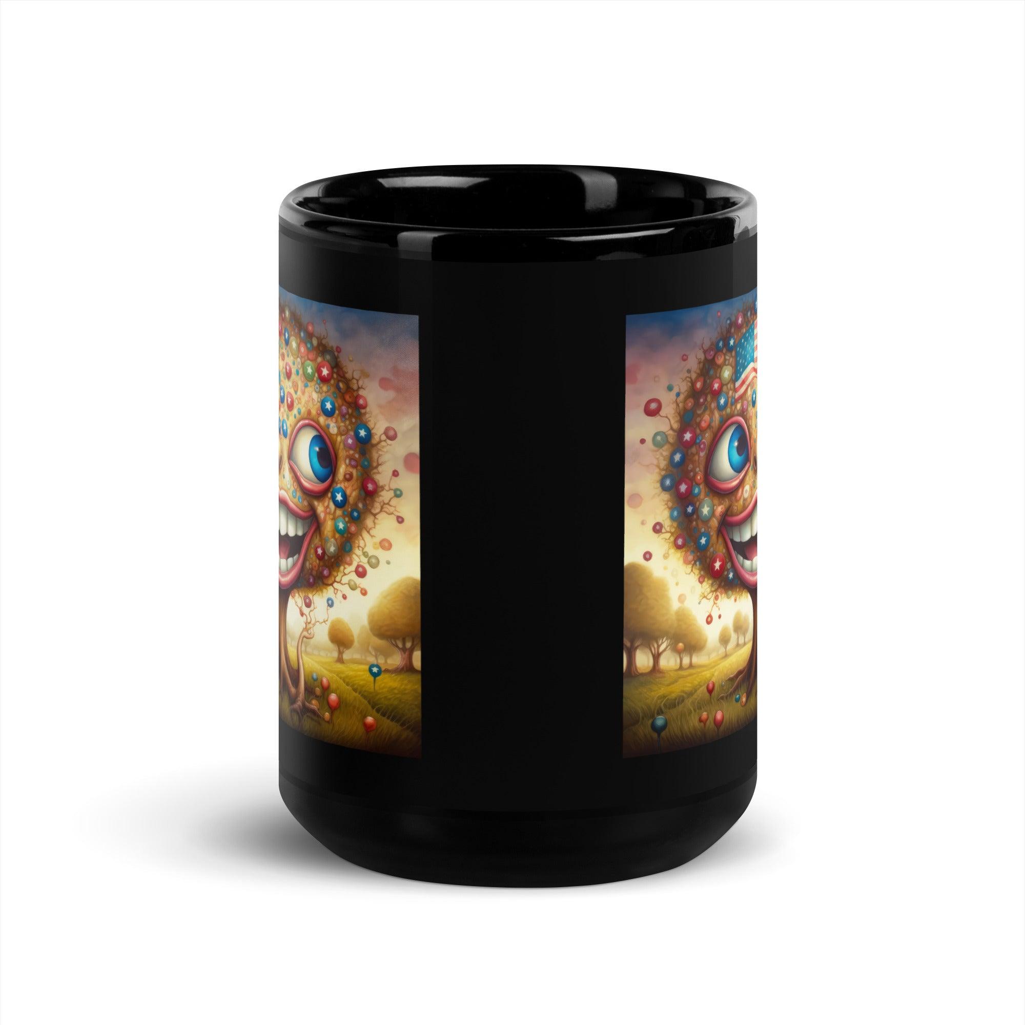 Prideful Brushstrokes Black Glossy Mug - Beyond T-shirts