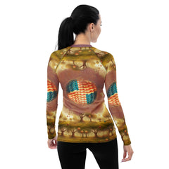 Prideful Brushstrokes Women's Rash Guard - Beyond T-shirts