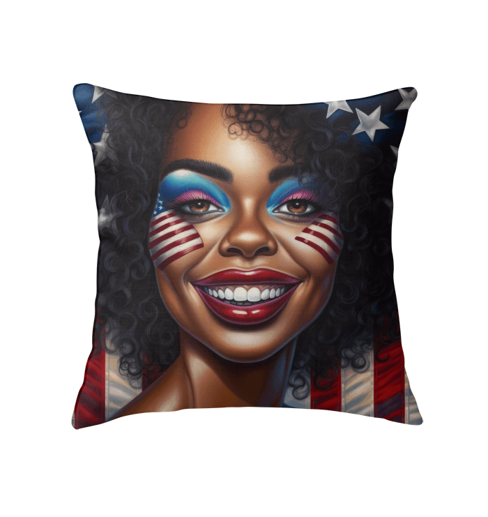 Proud To Be American Indoor Pillow - Beyond T-shirts