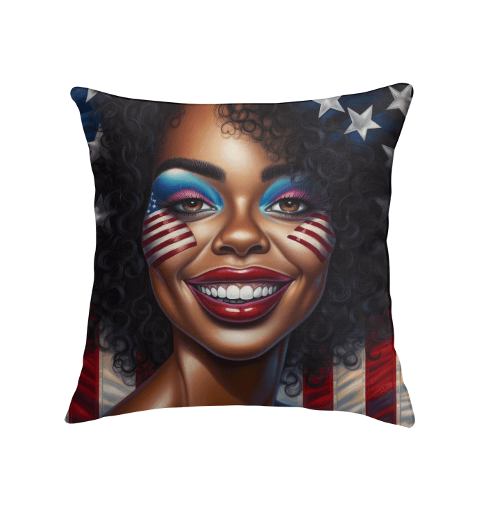 Proud To Be American Indoor Pillow - Beyond T-shirts