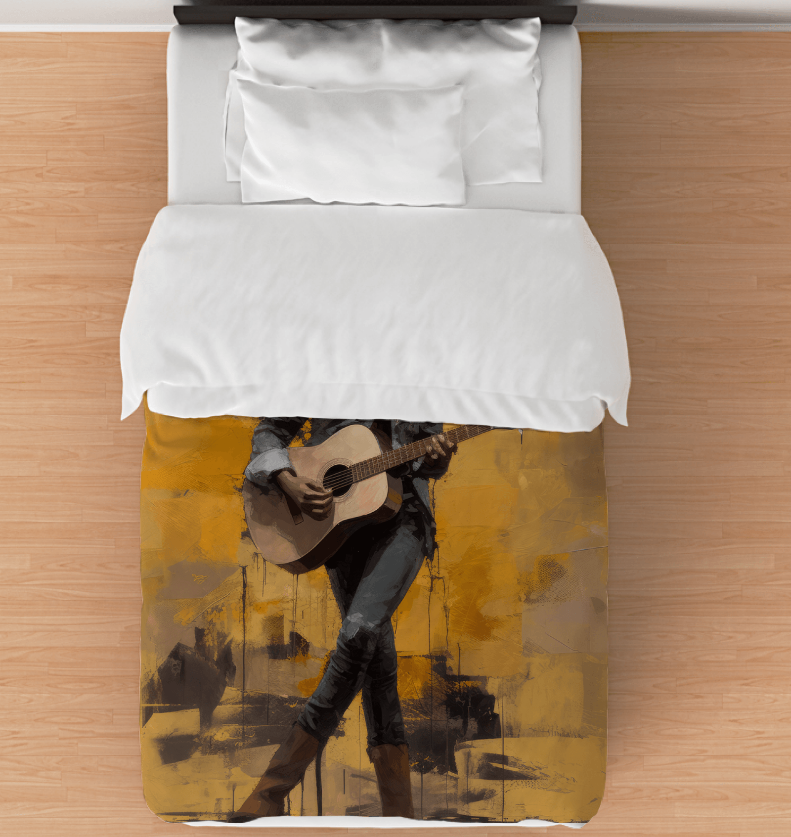 Psychedelic Strokes Duvet Cover with colorful abstract design for modern bedrooms.