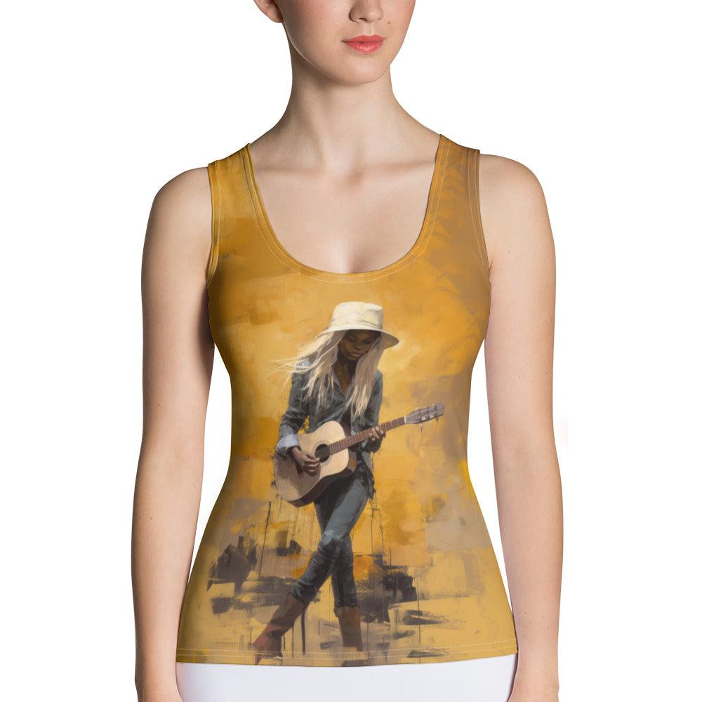 Psychedelic Strokes Sublimation Cut & Sew Tank Top - Beyond T-shirts