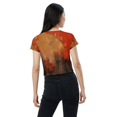 Psytrance Visions All-Over Print Crop Tee - Beyond T-shirts