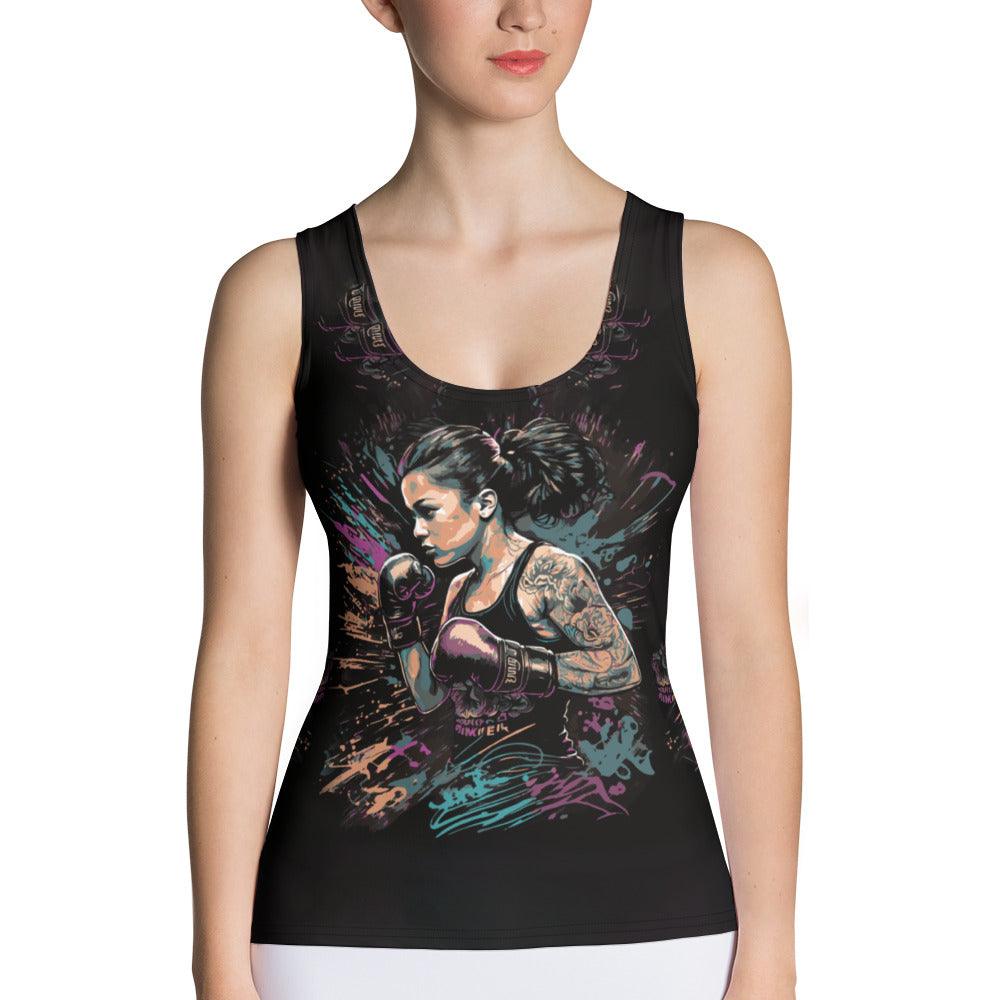 Push Harder, Punch Higher Sublimation Cut & Sew Tank Top - Beyond T-shirts