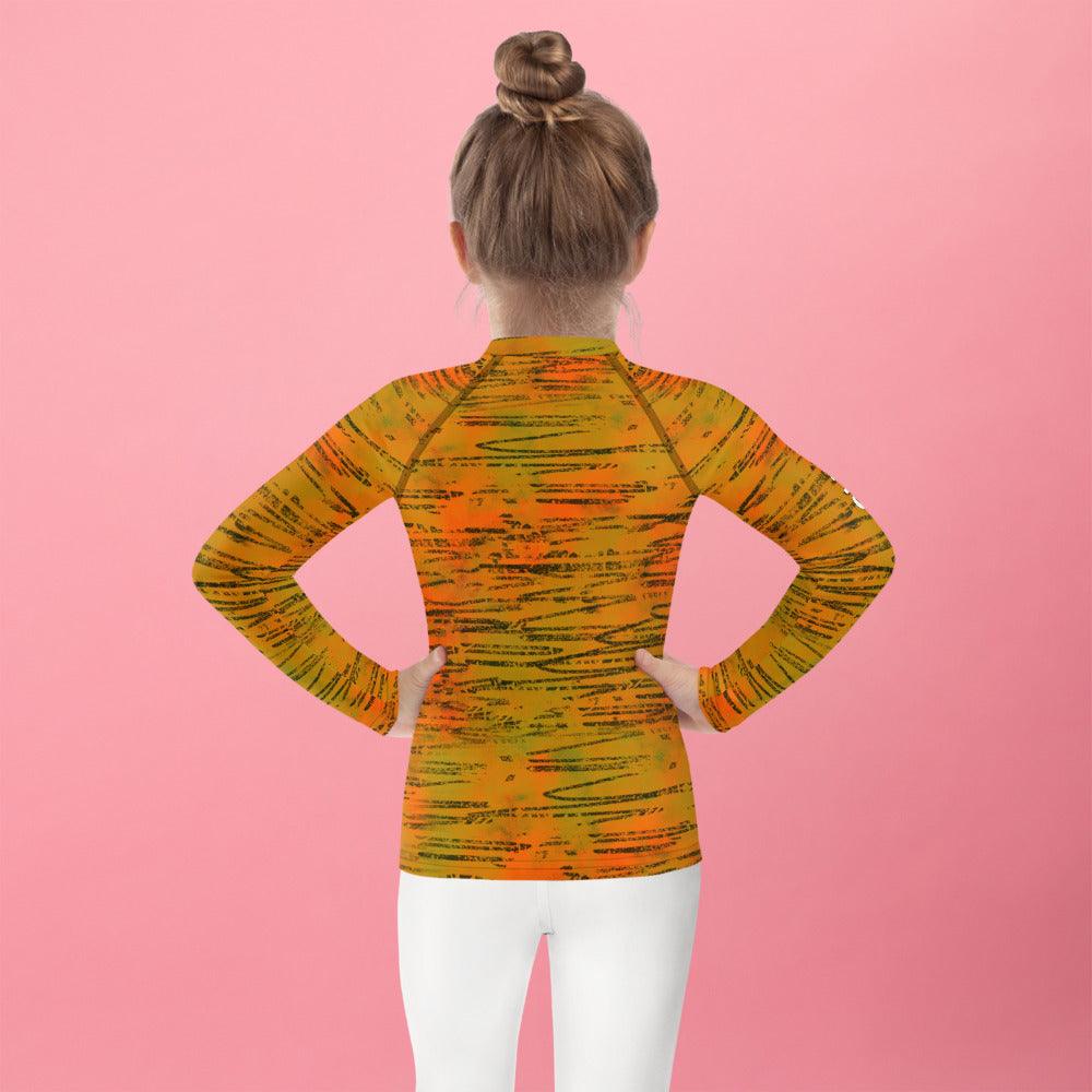 Fantasy-themed Rash Guard for kids with eye-catching pattern.