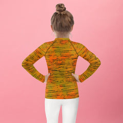 Fantasy-themed Rash Guard for kids with eye-catching pattern.