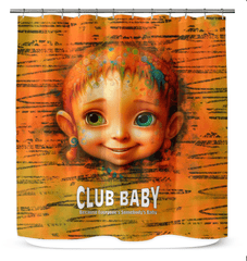 Vibrant fantasy-themed shower curtain with eye-catching design to beautify your bathroom space.